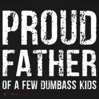 Proud Father Of A Few Dumbass Meaningful Gift USA-Made Doggie Bandana thumb 2