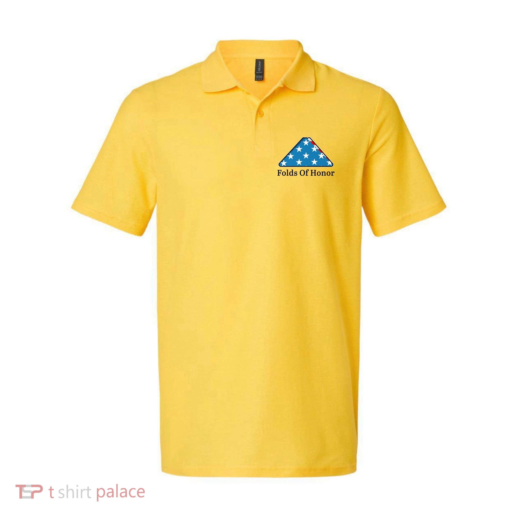 Patriotic Folds Of Honor Fallen Military First Responders Polo