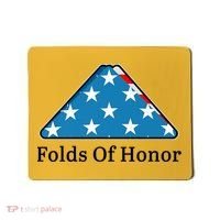 Patriotic Folds Of Honor Fallen Military First Responders Mousepad thumb 0