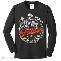 Proud Father Of A Few Dumbass Funny Dad Love Family Kids Long Sleeve Shirt thumb 0