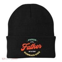 Proud Father Of A Few Dumbass Fathers Day Beanie thumb 0