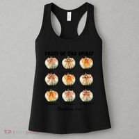 Pumpkin Fruit Of The Spirit Fall Halloween Bible Verse Women's Tank Top thumb 3