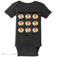 Pumpkin Fruit Of The Spirit Fall Halloween Bible Verse Baby Bodysuit thumb 0