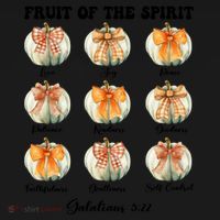 Pumpkin Fruit Of The Spirit Fall Halloween Bible Verse Baby Bodysuit thumb 2