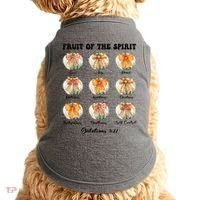 Pumpkin Fruit Of The Spirit Fall Halloween Bible Verse Doggie Tank thumb 0