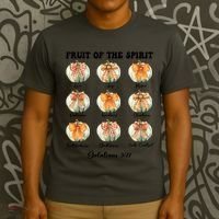 Pumpkin Fruit Of The Spirit Fall Halloween Bible Verse T-Shirt thumb 3