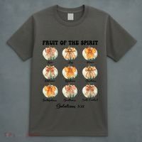 Pumpkin Fruit Of The Spirit Fall Halloween Bible Verse T-Shirt thumb 4