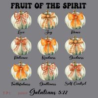 Pumpkin Fruit Of The Spirit Fall Halloween Bible Verse T-Shirt thumb 5
