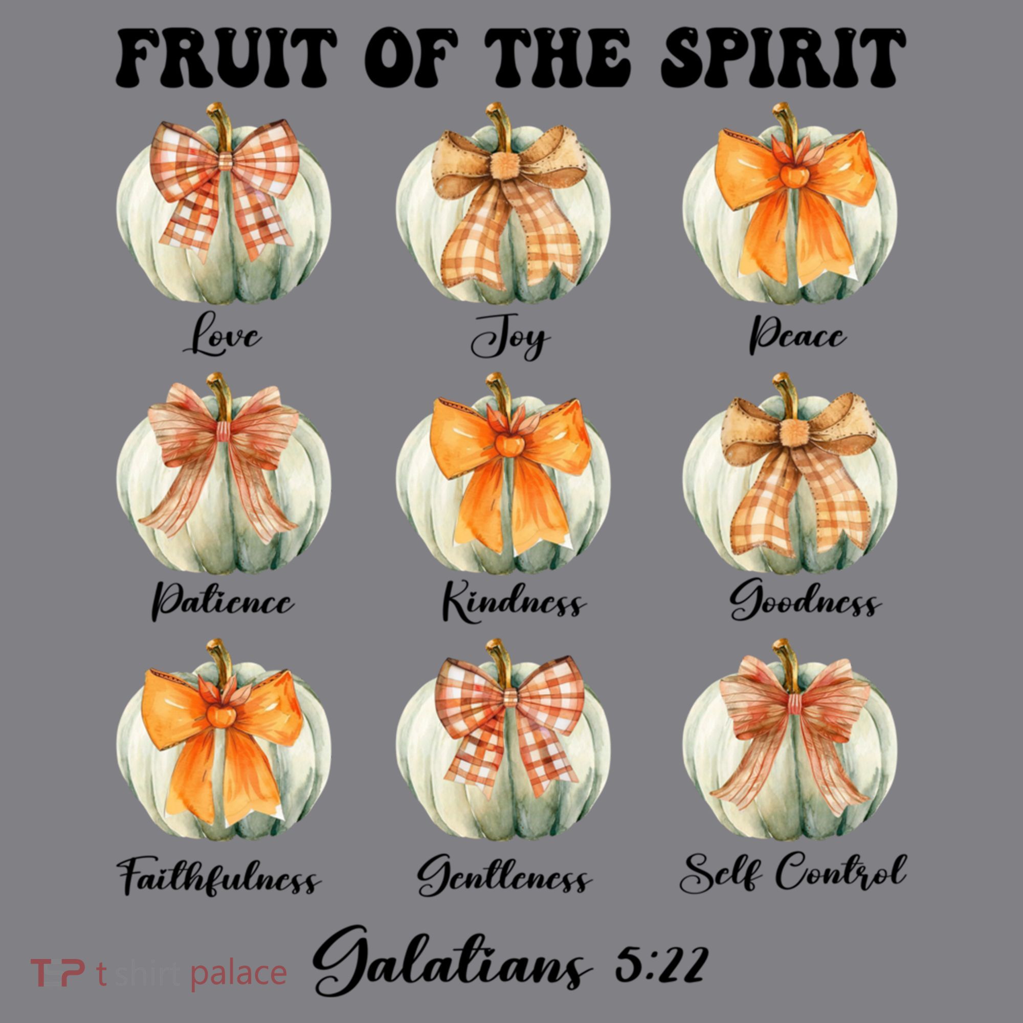 Pumpkin Fruit Of The Spirit Fall Halloween Bible Verse Women's Hoodie