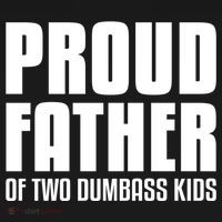 Proud Father Of Two Dumbass Gift Fathers Day Gift Dad Gift Ornament thumb 1