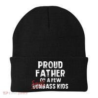 Proud Father Of A Few Smart Ass Not Dumbass Beanie thumb 0