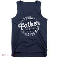 Proud Father Of A Few Dumbass Funny Fathers Day 2024 Tank Top thumb 0
