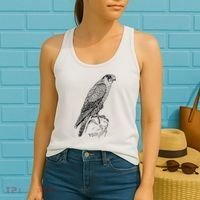 Peregrine Falcon Ornithology Falconer Bird Lover Women's Tank Top thumb 2