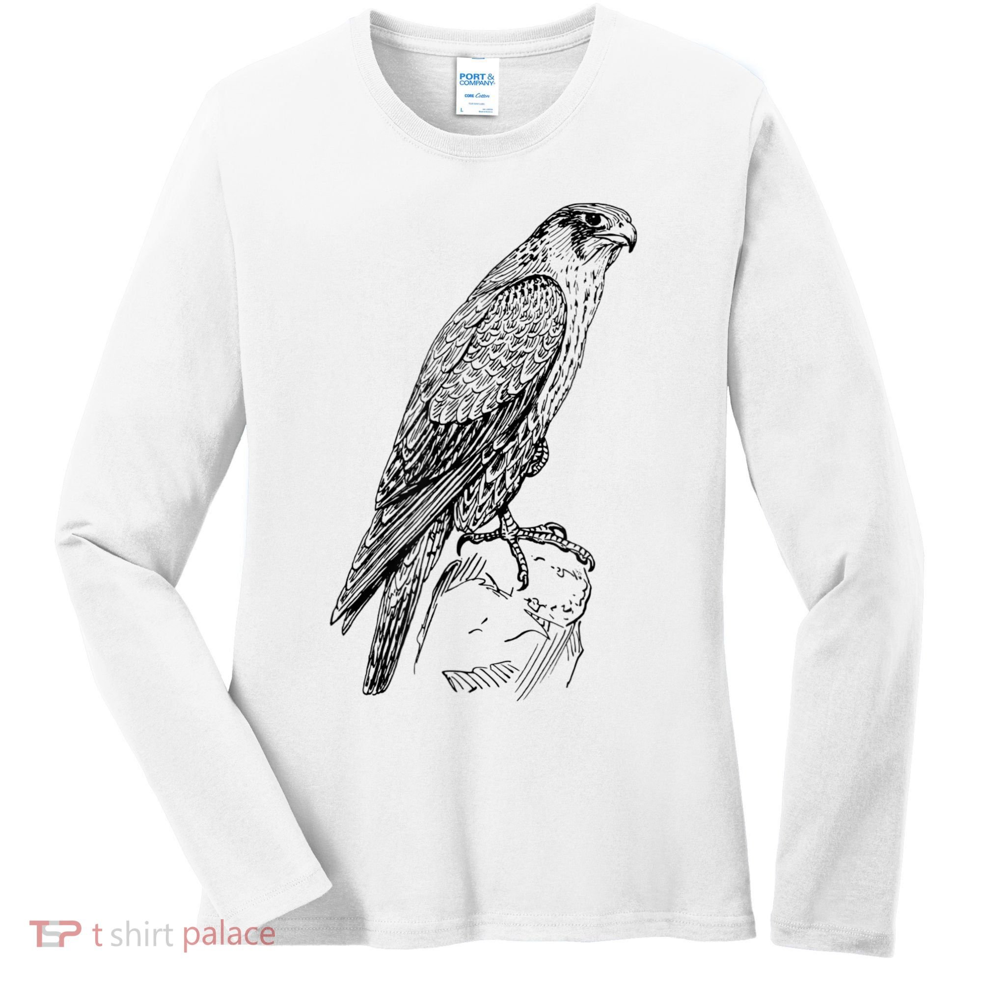 Peregrine Falcon Ornithology Falconer Bird Lover Women's Long Sleeve Shirt
