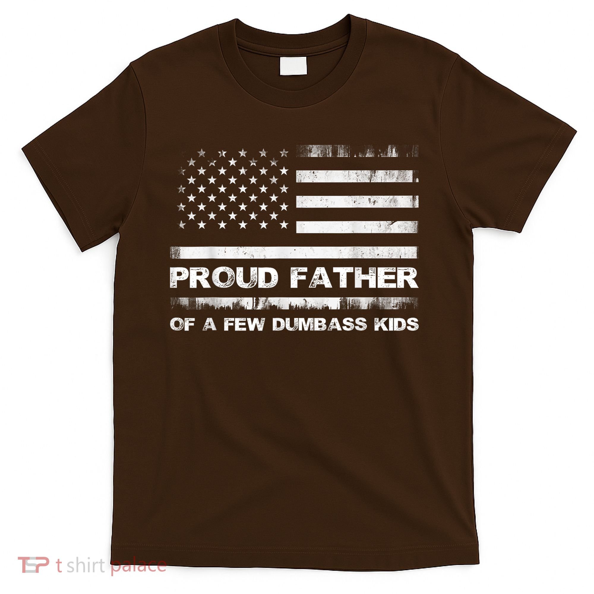 Proud Father Of A Few Dumbass Funny Fathers Day T-Shirt