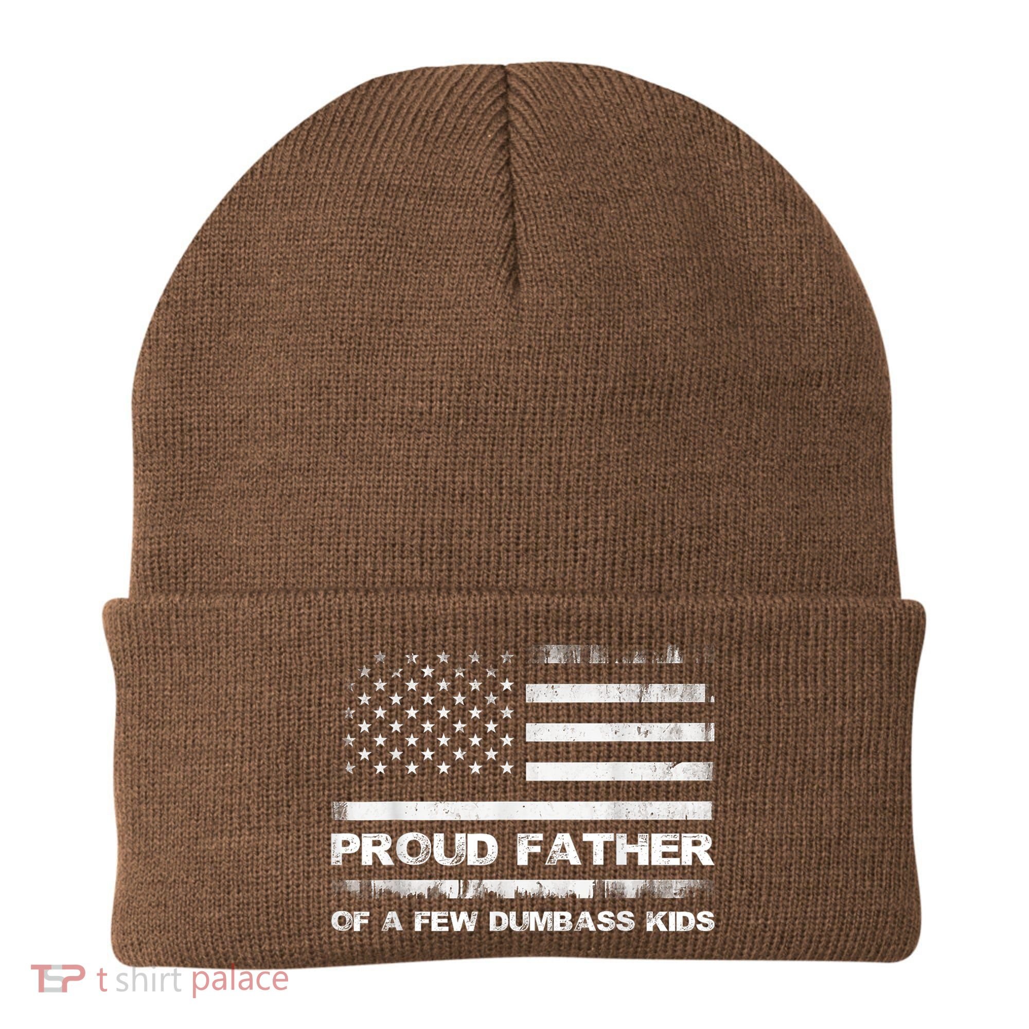 Proud Father Of A Few Dumbass Funny Fathers Day Beanie