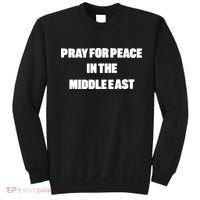 Pray For Peace In The Middle East Sweatshirt thumb 0