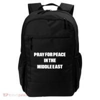 Pray For Peace In The Middle East Backpack thumb 0