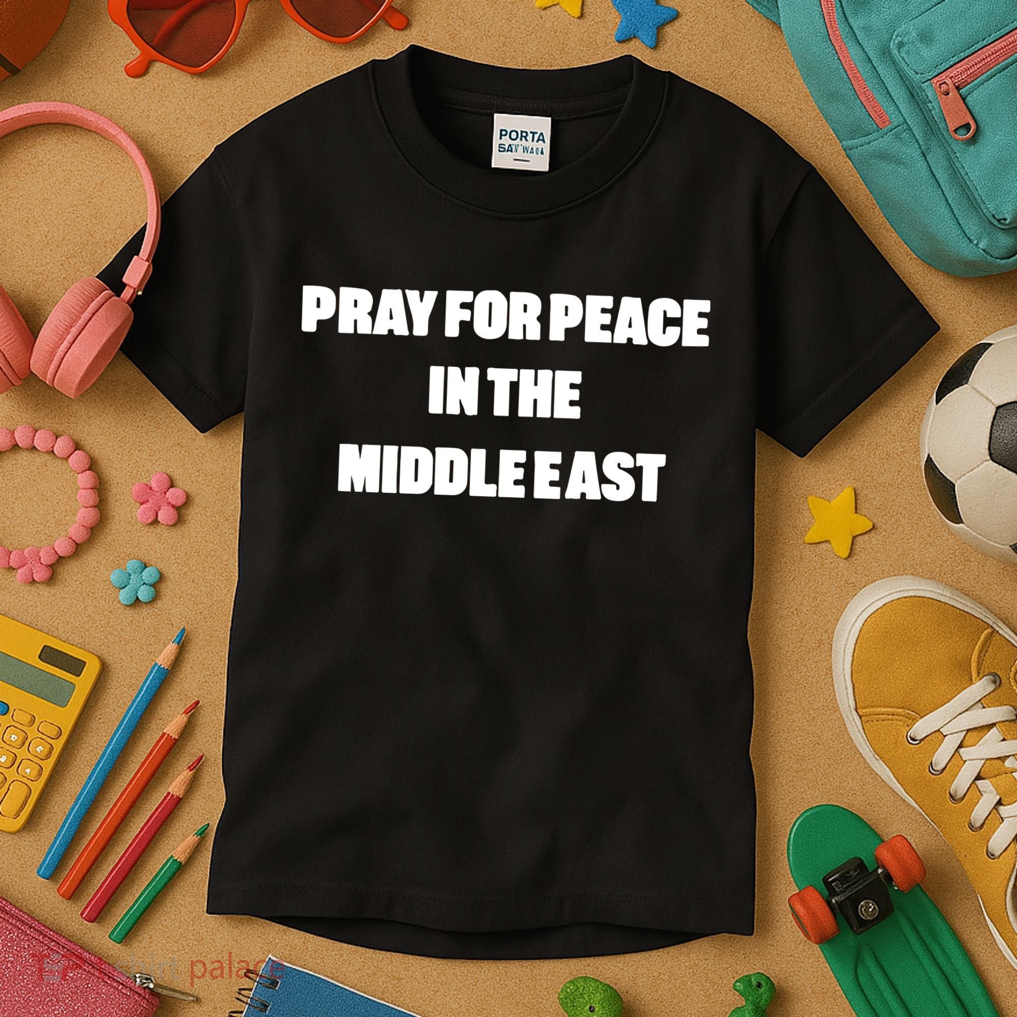 Pray For Peace In The Middle East Kids T-Shirt