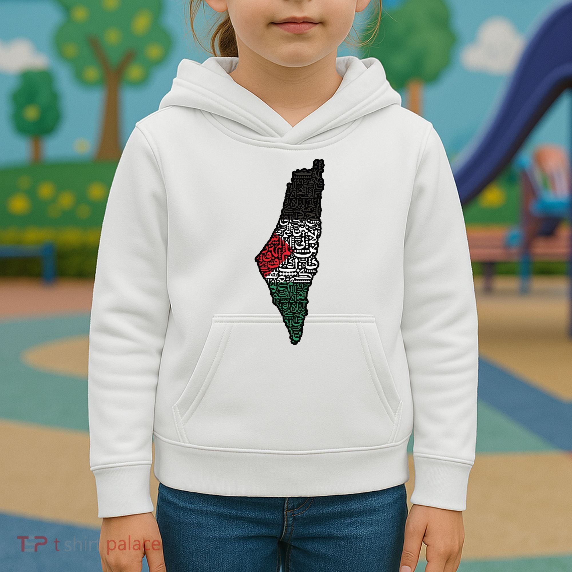 Palestine Flag Palestinian Kids Hoodie
