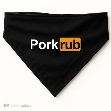Porkrub Funny Pork Rub USA-Made Doggie Bandana