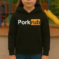 Porkrub Funny Pork Rub Kids Hoodie thumb 3