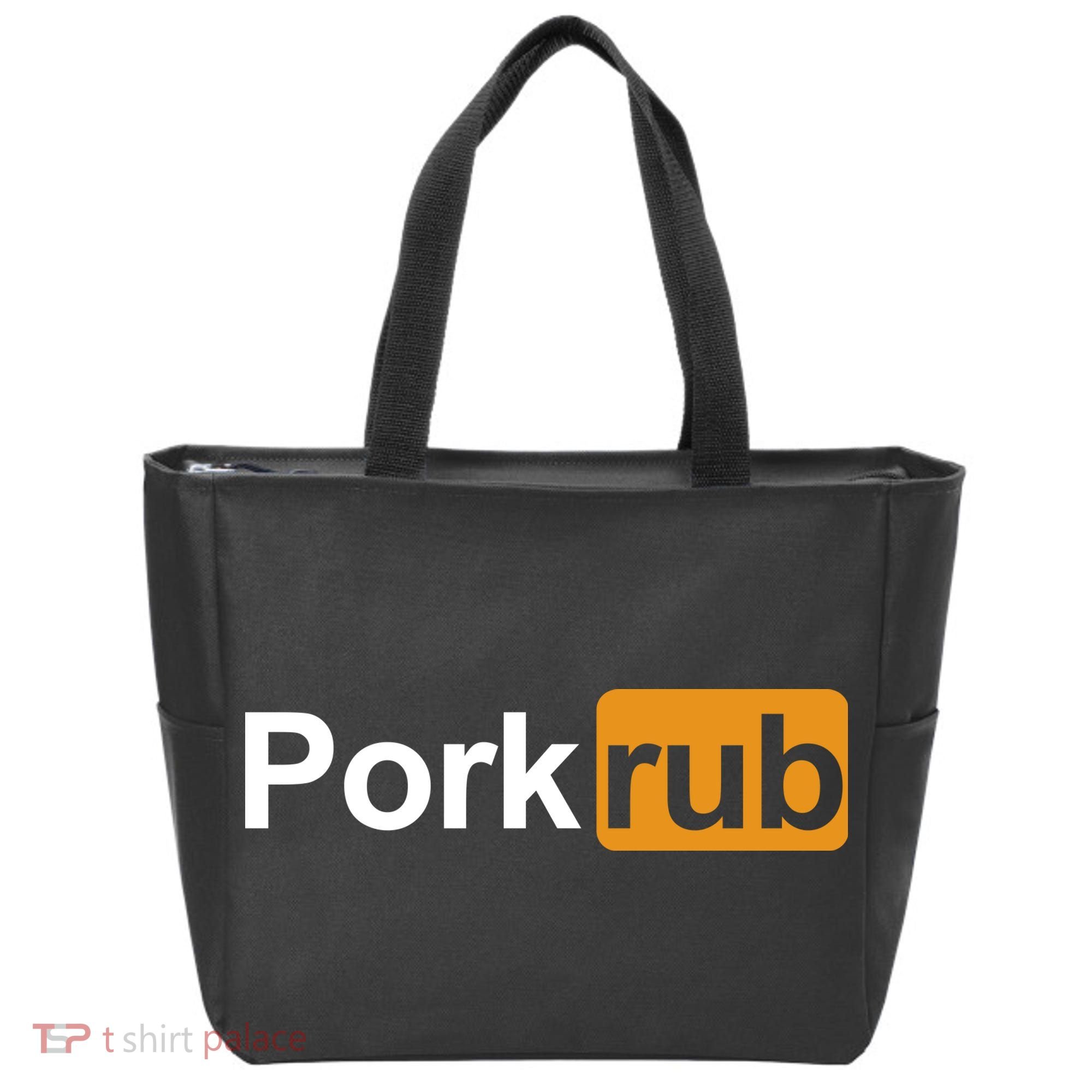 Porkrub Funny Pork Rub Tote Bag