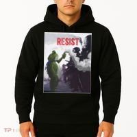 Portland Frog Protest Resist Abolish Ice Hoodie thumb 2