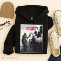 Portland Frog Protest Resist Abolish Ice Hoodie thumb 4