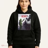 Portland Frog Protest Resist Abolish Ice Hoodie thumb 5