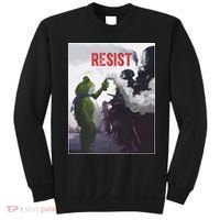 Portland Frog Protest Resist Abolish Ice Sweatshirt thumb 0