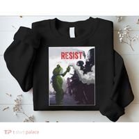 Portland Frog Protest Resist Abolish Ice Sweatshirt thumb 2
