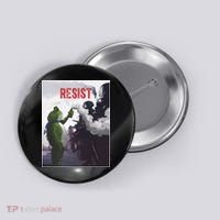 Portland Frog Protest Resist Abolish Ice Button thumb 0
