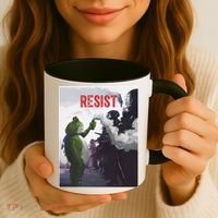 Portland Frog Protest Resist Abolish Ice Coffee Mug thumb 3