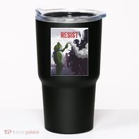 Portland Frog Protest Resist Abolish Ice Tumbler thumb 0