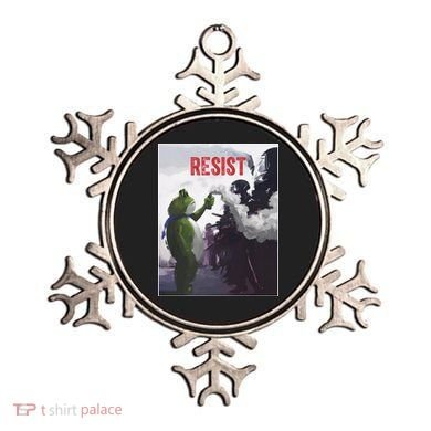 Portland Frog Protest Resist Abolish Ice Ornament