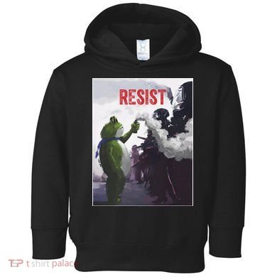 Portland Frog Protest Resist Abolish Ice Toddler Hoodie