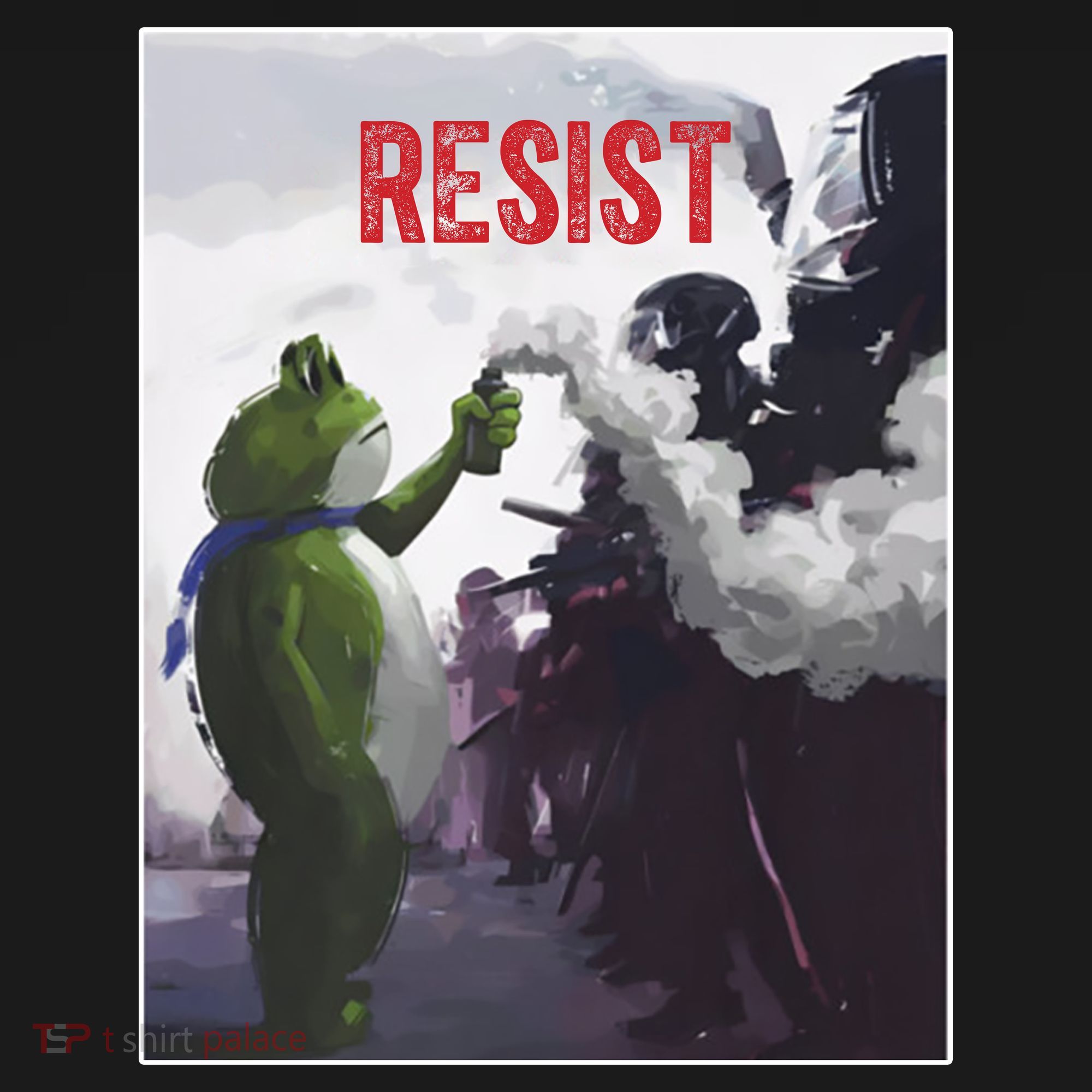 Portland Frog Protest Resist Abolish Ice Tank Top