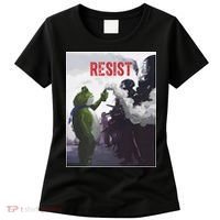 Portland Frog Protest Resist Abolish Ice Women's T-Shirt thumb 0