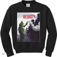 Portland Frog Protest Resist Abolish Ice Kids Sweatshirt thumb 0