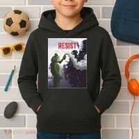 Portland Frog Protest Resist Abolish Ice Kids Hoodie thumb 2
