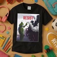 Portland Frog Protest Resist Abolish Ice Kids T-Shirt thumb 3