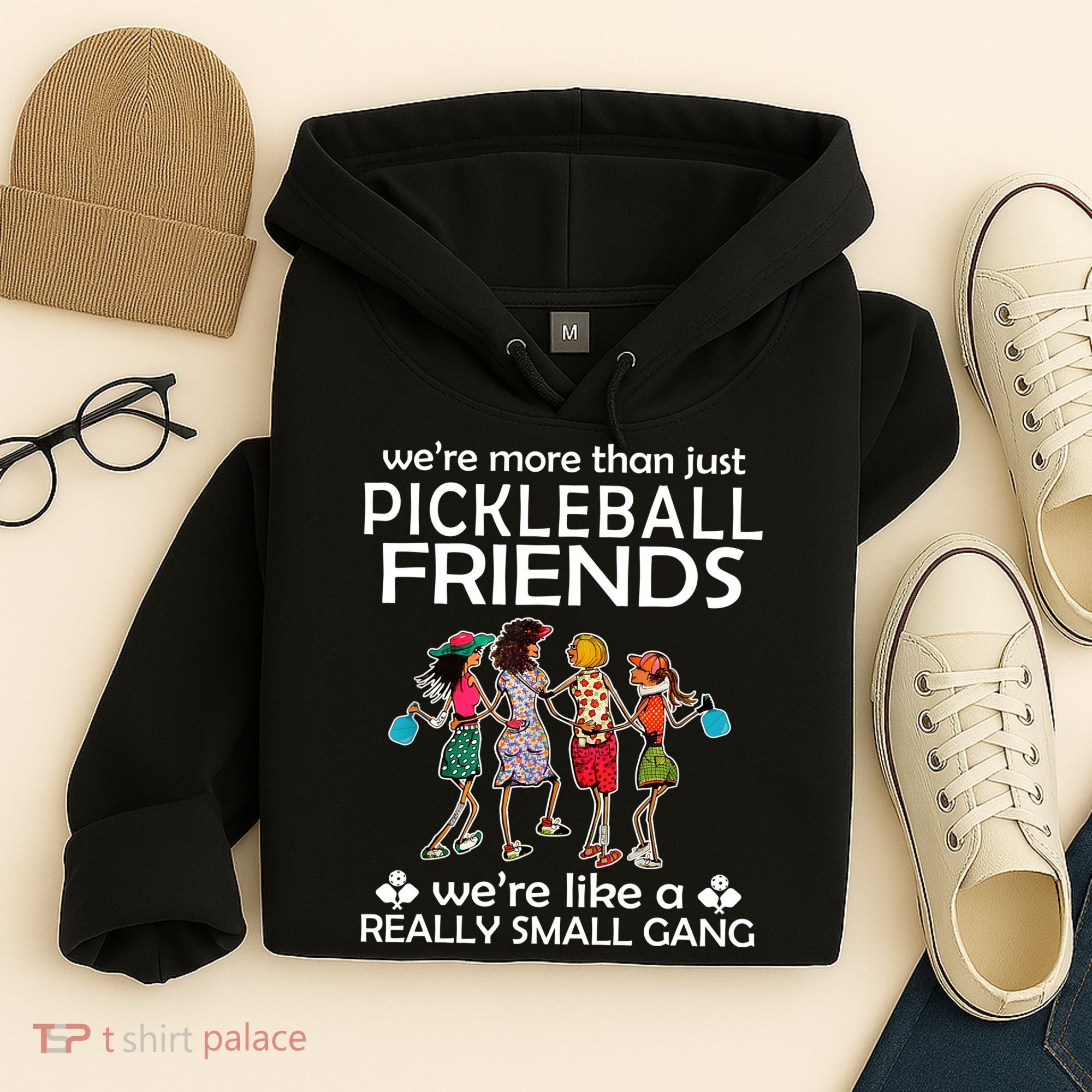 Pickleball Friends Paddleboards Really A Small Gang Enjoying Hoodie