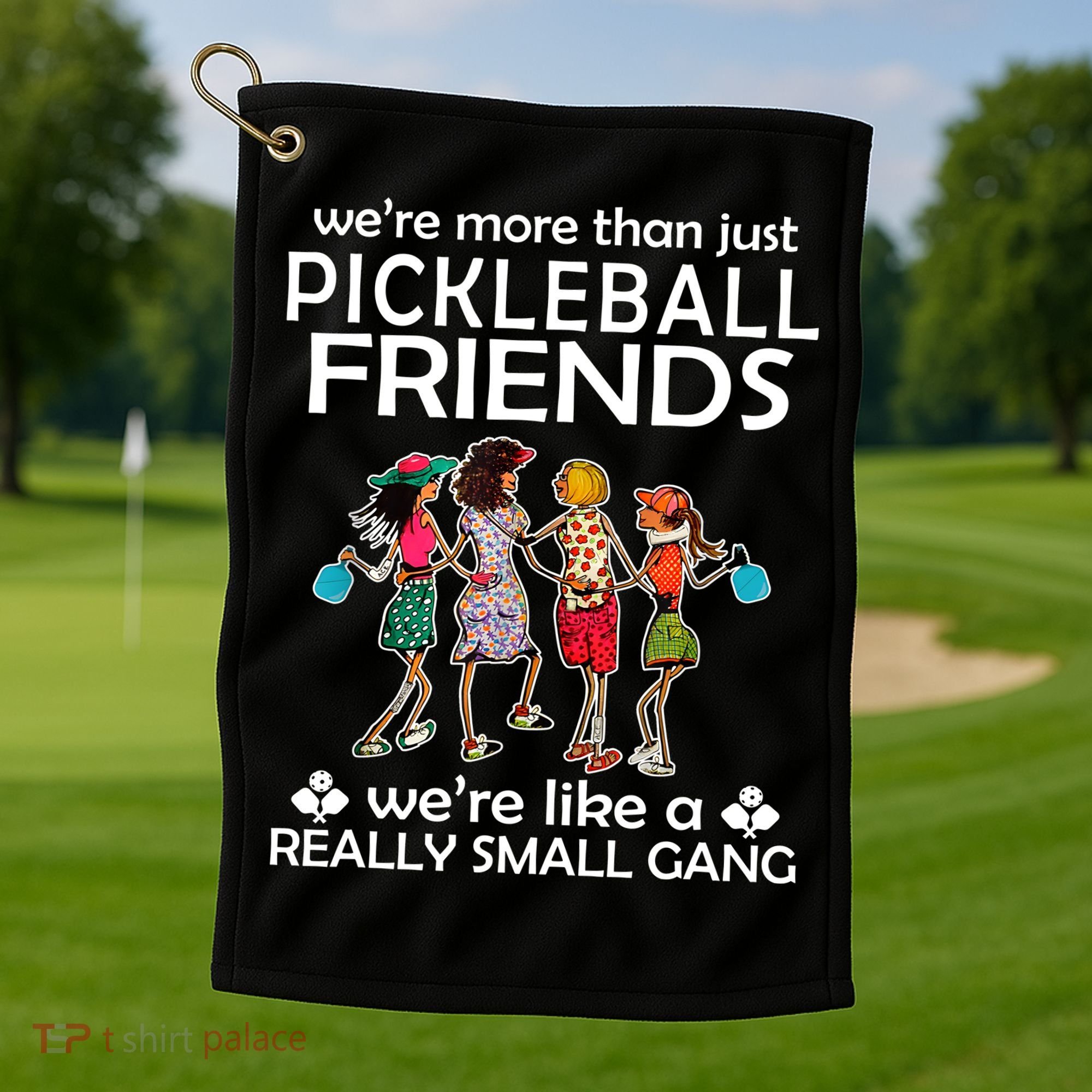 Pickleball Friends Paddleboards Really A Small Gang Enjoying Golf Towel