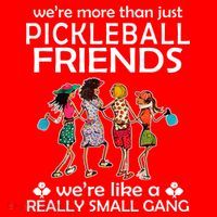 Pickleball Friends Paddleboards Really A Small Gang Enjoying Santa Hat thumb 1