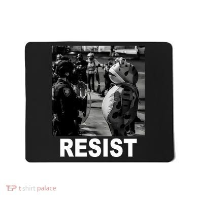 Portland Frog Protest Resist Vintage Mousepad