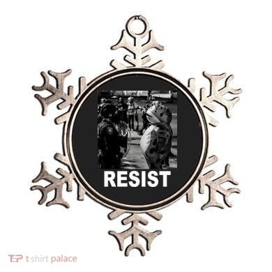 Portland Frog Protest Resist Vintage Ornament