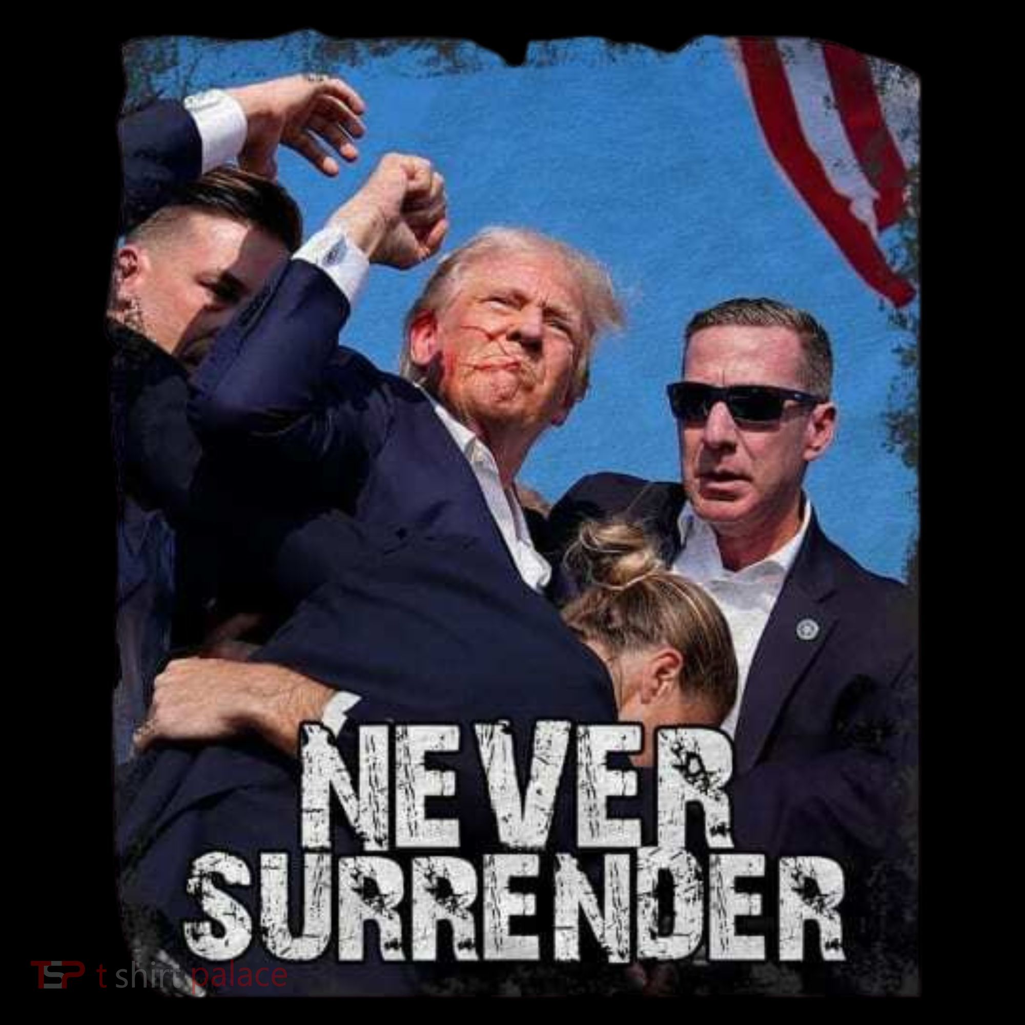 Pray For President Trump Never Surrender Doggie Tank