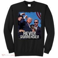 Pray For President Trump Never Surrender Sweatshirt thumb 0