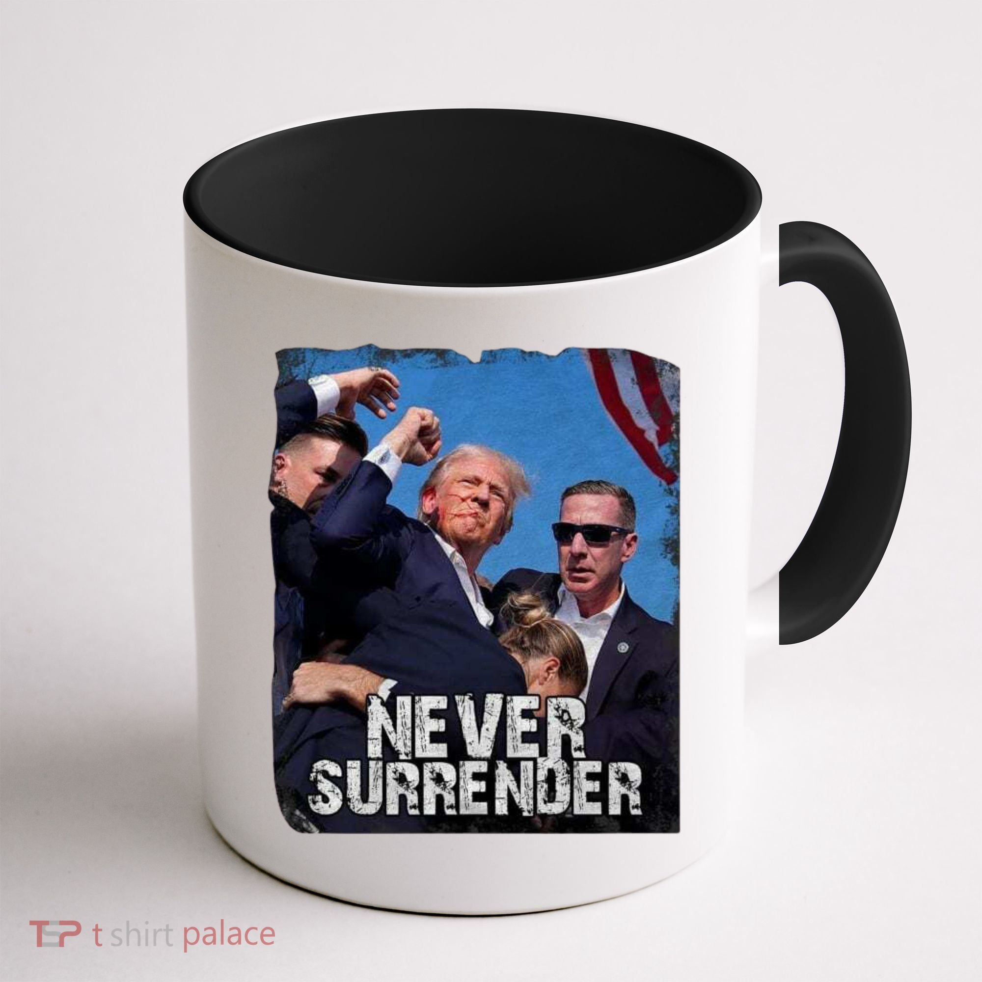 Pray For President Trump Never Surrender Coffee Mug